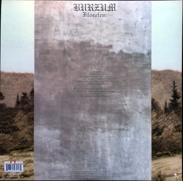 Burzum : Filosofem (2xLP, Album, RE, Gat)