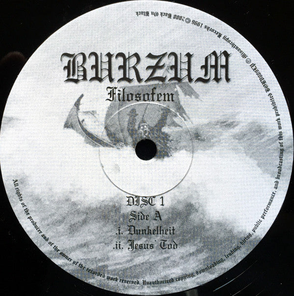 Burzum : Filosofem (2xLP, Album, RE, Gat)