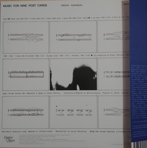 Hiroshi Yoshimura : Music For Nine Post Cards (LP, Album, RE, RM, RP)