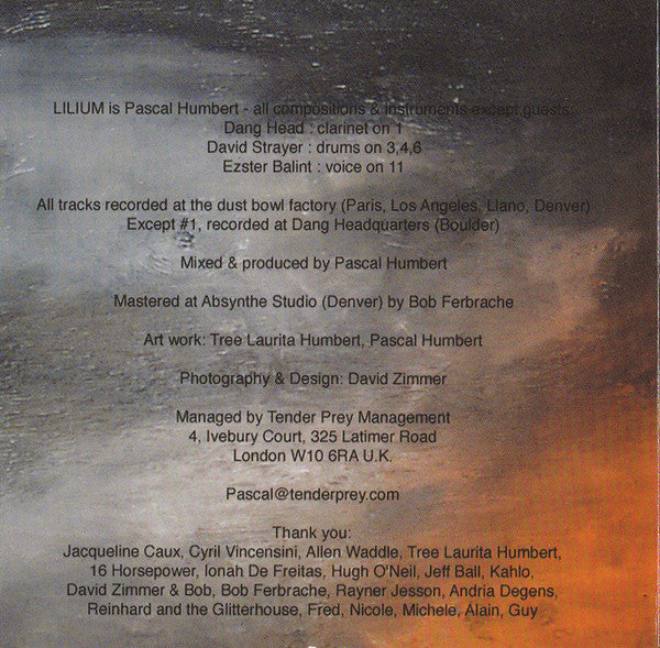 Lilium : Transmission Of All The Good-Byes (CD, Album)