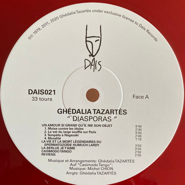 Ghédalia Tazartès : Diasporas (LP, Album, Ltd, RE, RM, Cle)