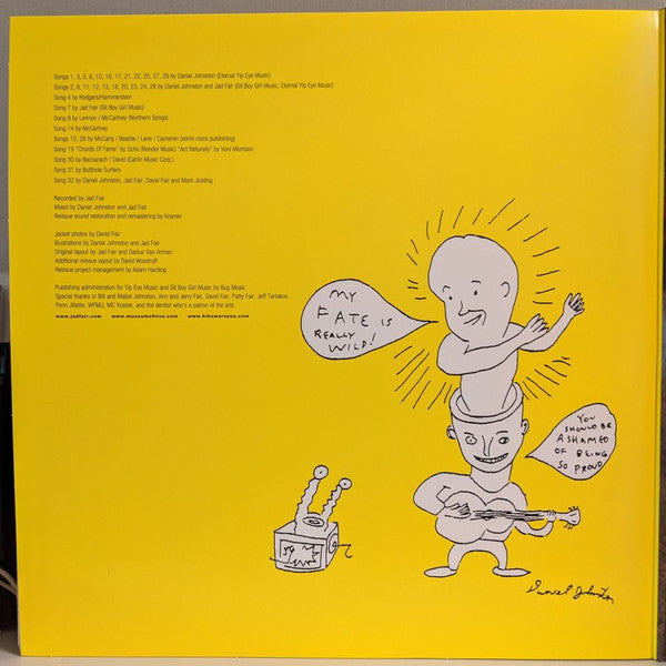 Jad Fair And Daniel Johnston : It's Spooky (2xLP, Album, Ltd, RE, RM, Whi + Flexi, 7", Whi)