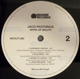 Jaco Pastorius : Word Of Mouth (LP, Album, RE, RP, 180)