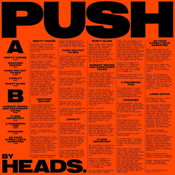 Heads. : Push (LP, Album, Ltd, Blu)