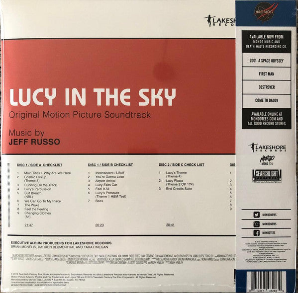 Jeff Russo : Lucy In The Sky (Original Motion Picture Soundtrack) (2xLP, Album, Ltd, Blu)