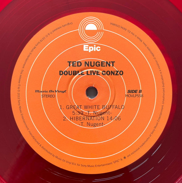 Ted Nugent : Double Live Gonzo! (2xLP, Album, Ltd, Num, RE, Red)