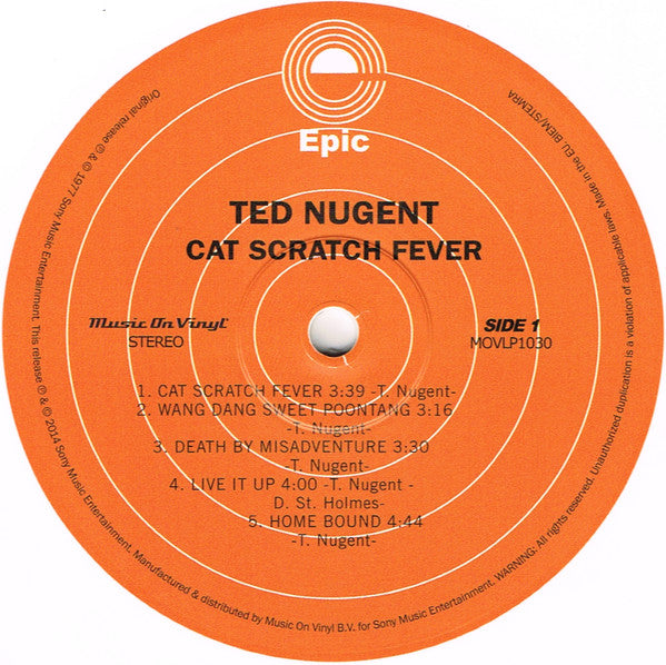 Ted Nugent : Cat Scratch Fever (LP, Album, Ltd, Num, RE, Whi)