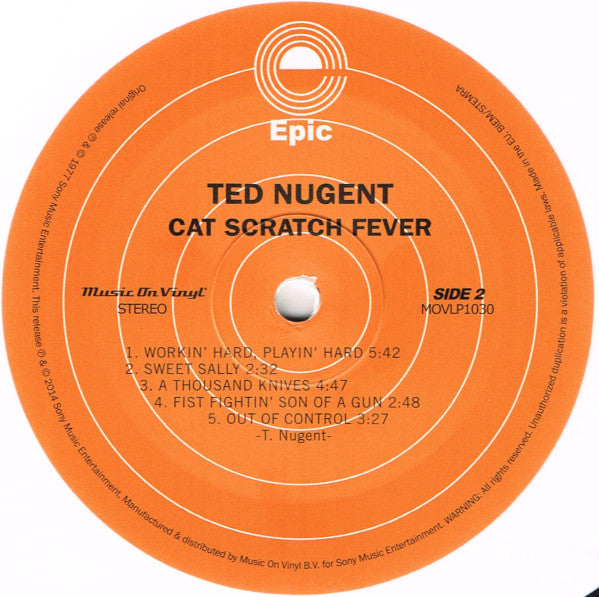 Ted Nugent : Cat Scratch Fever (LP, Album, Ltd, Num, RE, Whi)