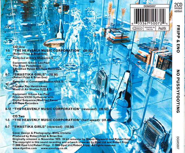 Fripp & Eno : (No Pussyfooting) (2xCD, Album, Ltd, RE, RM)