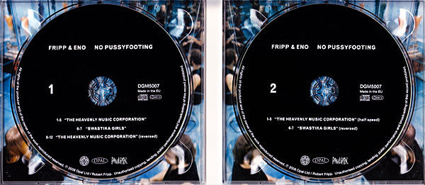 Fripp & Eno : (No Pussyfooting) (2xCD, Album, Ltd, RE, RM)