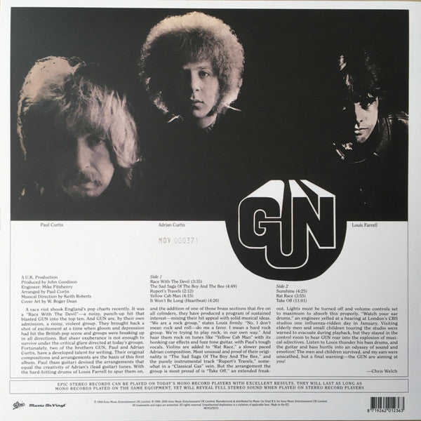 The Gun : Gun (LP, Album, Ltd, Num, Red)
