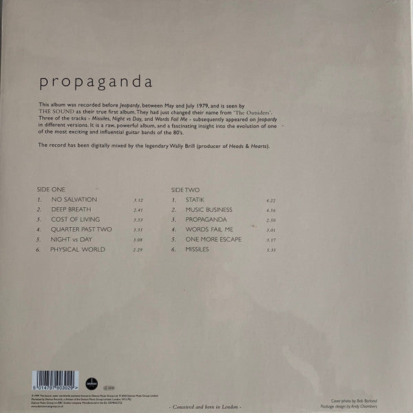 The Sound (2) : Propaganda (LP, Album, Ltd, RE, Cle)