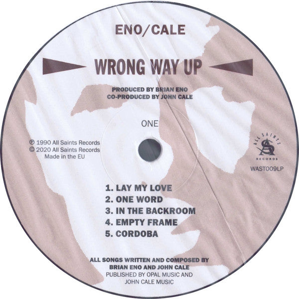 Brian Eno / John Cale : Wrong Way Up (LP, Album, RE, 30t)