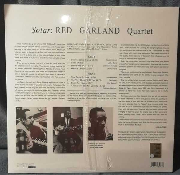 Red Garland Quartet : Solar (LP, Album, RE)