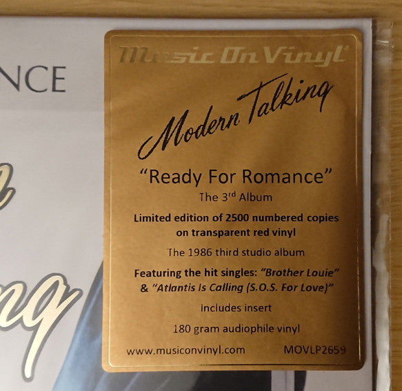 Modern Talking : Ready For Romance - The 3rd Album (LP, Album, Num, RE, Tra)