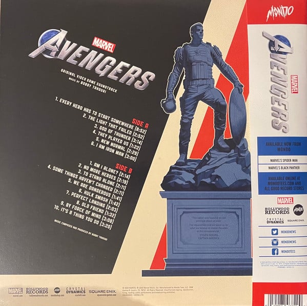Bobby Tahouri : Marvel's Avengers Original Video Game Soundtrack (LP, Red)