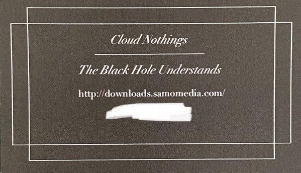 Cloud Nothings : The Black Hole Understands (LP, Album)