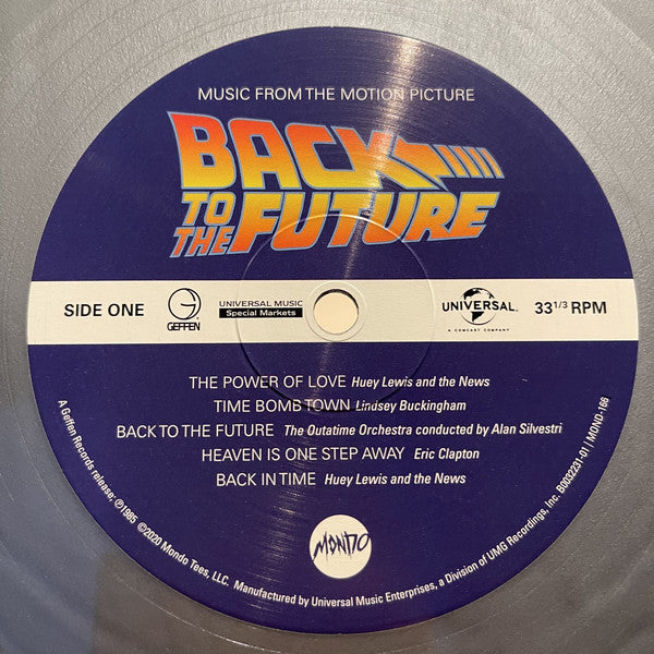 Various : Back To The Future (Music From The Motion Picture Soundtrack) (LP, Album, Comp, RE, DeL)
