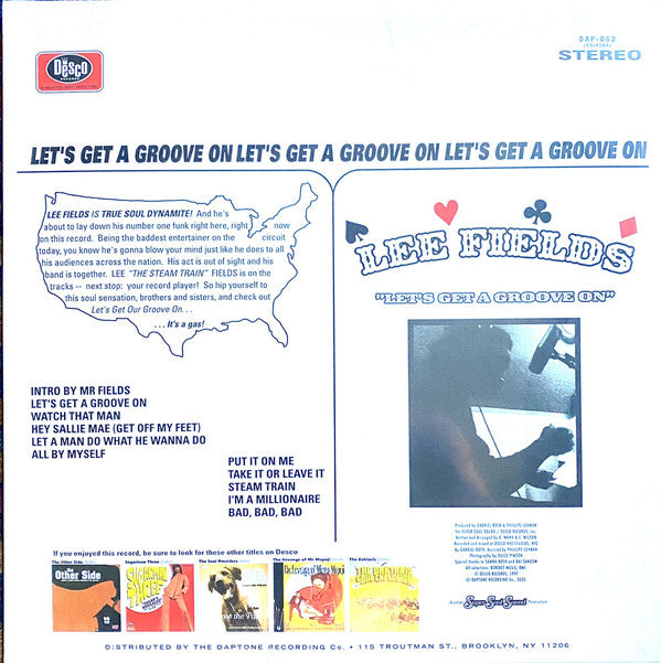 Lee Fields : Let's Get A Groove On (LP, Album, RE, RM)