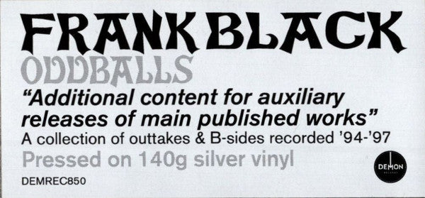 Frank Black : Oddballs (LP, Comp, RE, Sil)