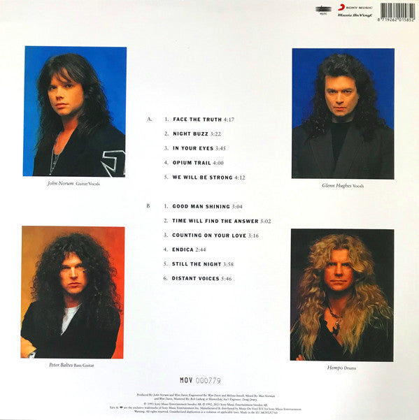 John Norum : Face The Truth (LP, Album, Ltd, Num, RE, Blu)