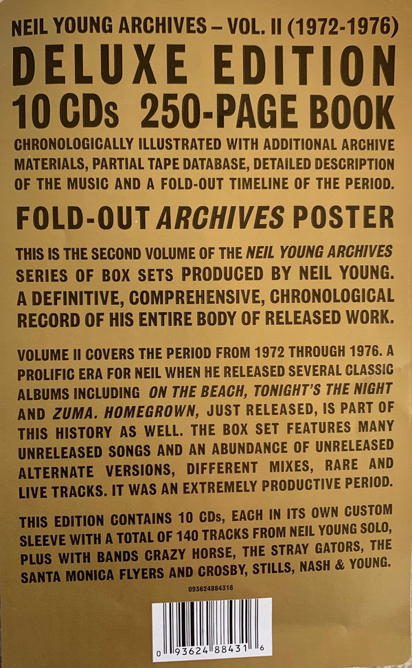 Neil Young : Neil Young Archives Vol. II (1972-1976) (Box, Comp, Dlx, RP + HDCD, Album + HDCD, Album, RE)