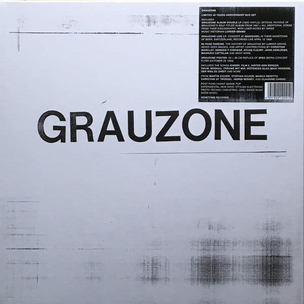 Grauzone : Grauzone (Limited 40 Years Anniversary Box Set) (2xLP, Album, RE, RM, 180 + LP, RE + Box, Ltd)