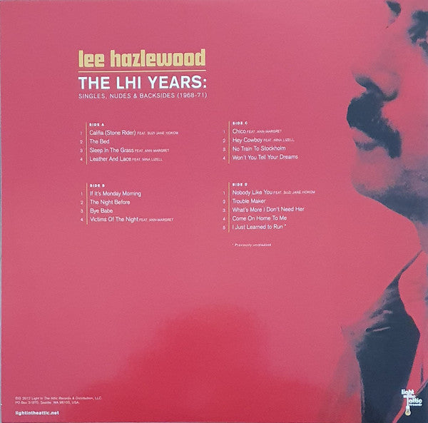 Lee Hazlewood : The LHI Years: Singles, Nudes & Backsides (1968-71) (LP, Gol + LP, Red + Comp, Ltd, RE)