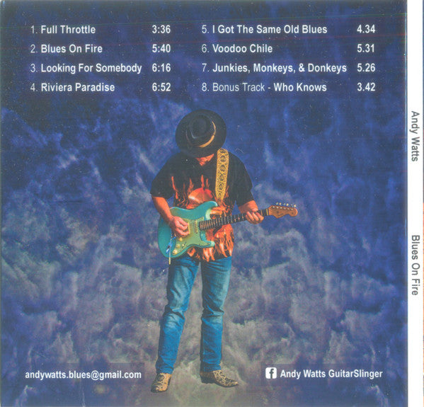 Andy Watts (8) : Blues On Fire (CD, Album)