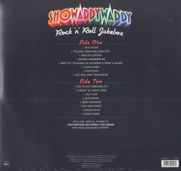 Showaddywaddy : Rock 'n' Roll Jukebox (LP, Album, Comp, Pin)