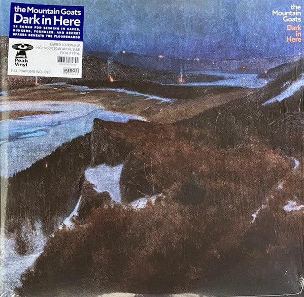 The Mountain Goats : Dark In Here (LP, Blu + LP, S/Sided, Etch, Blu + Album, Ltd)