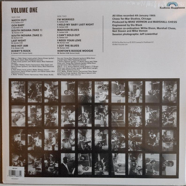Fleetwood Mac · Otis Spann · Willie Dixon · Walter Horton · J.T. Brown · Buddy Guy · David "Honeyboy" Edwards · S.P. Leary : Blues Jam In Chicago (Volume One) (LP, Album, RE)