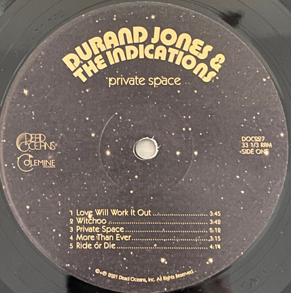 Durand Jones & The Indications : Private Space (LP, Album, 180)