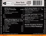 Raschèr Saxophone Orchestra : New York Counterpoint (CD, Album)