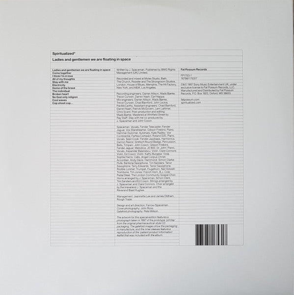 Spiritualized : Ladies And Gentlemen We Are Floating In Space (2xLP, Album, RE, RM, RP, 180)