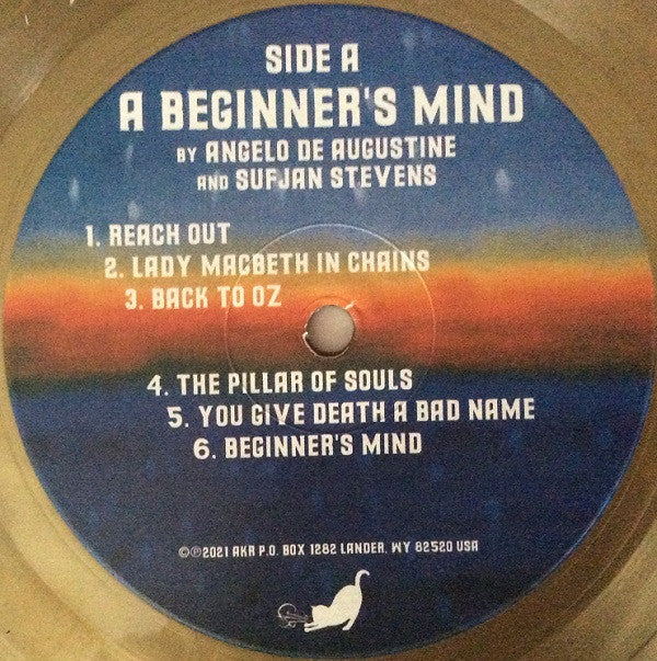 Sufjan Stevens & Angelo De Augustine : A Beginner's Mind (LP, Album, Gol)