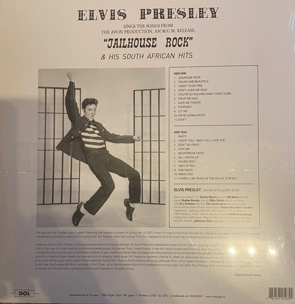 Elvis Presley : Jailhouse Rock & His South African Hits (LP, Album, Comp, Blu)