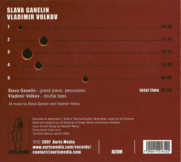 Slava Ganelin* • Vladimir Volkov* : Ne Slyshno (CD, Album)