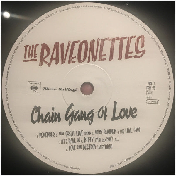 The Raveonettes : Chain Gang Of Love (LP, Album, RE, 180)