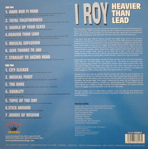 I-Roy : Heavier Than Lead (LP, Comp)
