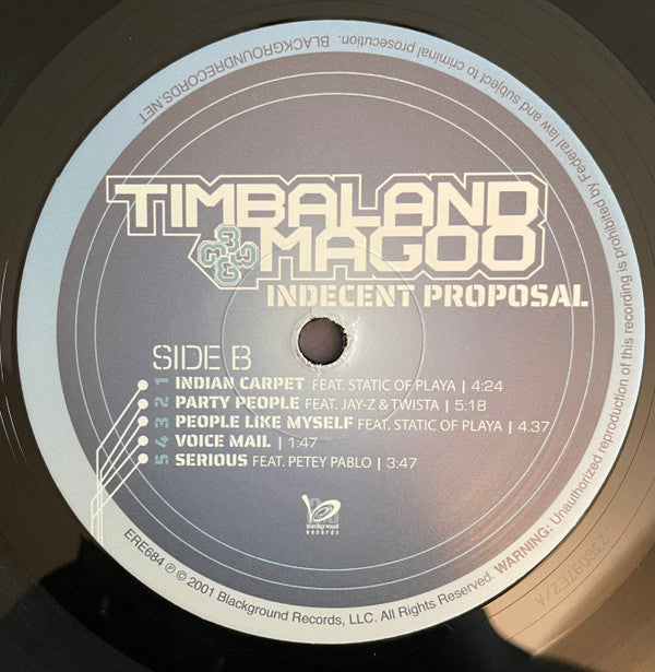 Timbaland & Magoo : Indecent Proposal (2xLP, Album, RE)