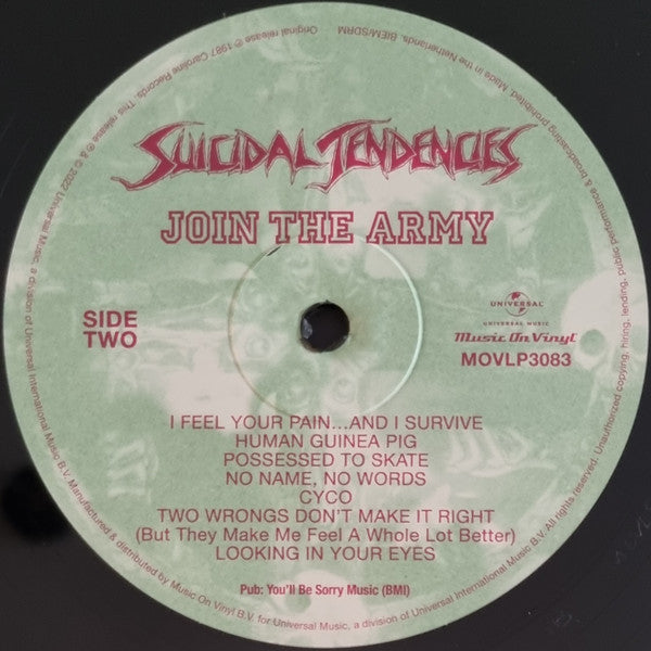 Suicidal Tendencies : Join The Army (LP, Album, RE, 180)