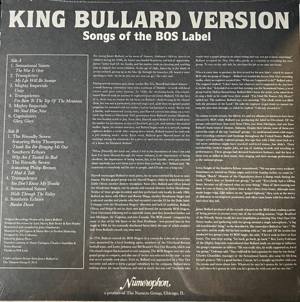 Various : King Bullard Version - Songs Of The BOS Label (LP, Comp, BRO)