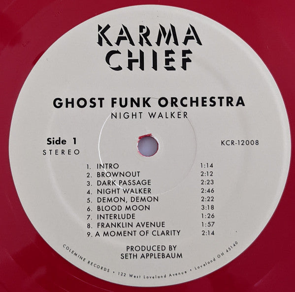 Ghost Funk Orchestra : Night Walker / Death Waltz (LP, Album, Comp, Red)