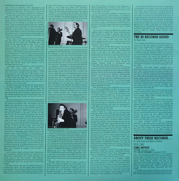 Various : Hi Records - The Early Years 1957 To 1964 (2xLP, Comp)