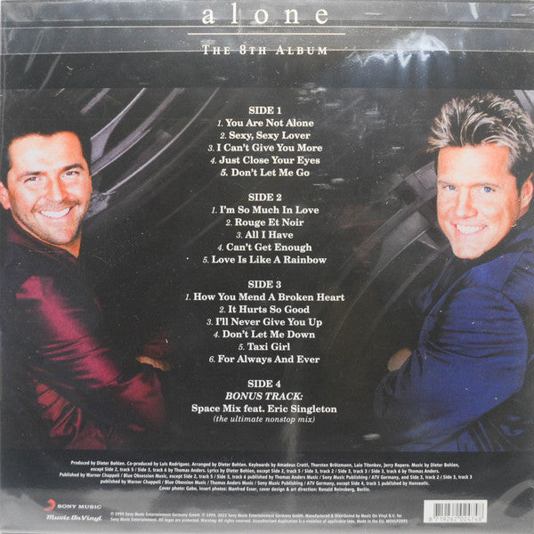 Modern Talking : Alone - The 8th Album (2xLP, Album, Bla)
