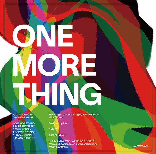 Fumiya Tanaka : One More Thing (Second Part) (2x12", Album)
