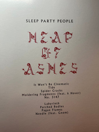 Sleep Party People : Heap Of Ashes (LP)