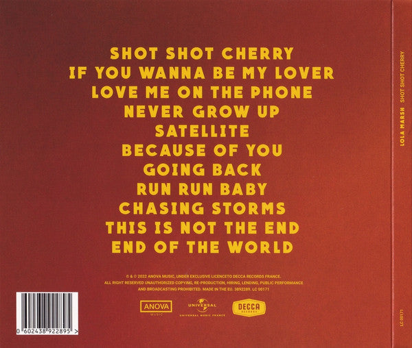 Lola Marsh : Shot Shot Cherry (CD, Album)