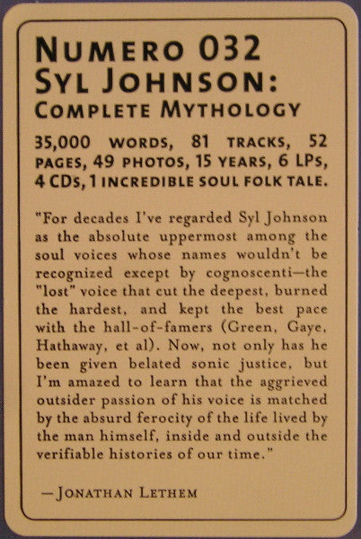 Syl Johnson : Complete Mythology (6xLP + 4xCD + Box + Comp)